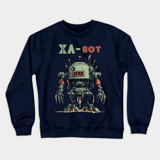 Futuristic Funny Robots  XA-bot Crewneck Sweatshirt